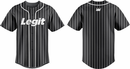 Legit Baseball Jersey - Black