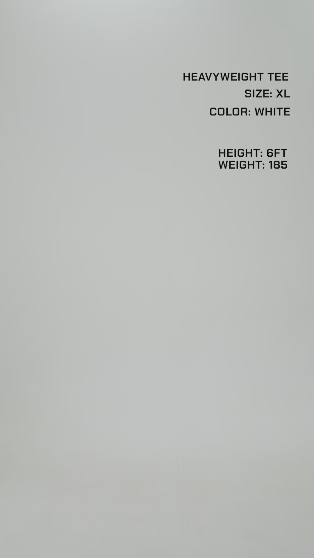 Sampe Tee Shirt Fit Video